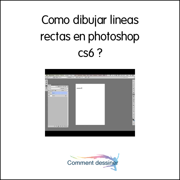 Como dibujar lineas rectas en photoshop cs6